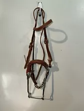 Mechanical hackamore bridle pre owned