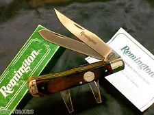 Remington R12 Knife Pakkawood Trapper W/Inscribed Blade W/Packaging & Paperwork