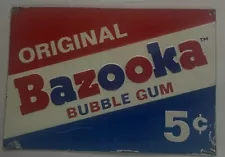 Patina Style 8"x12" Bazooka Bubble Gum Advertising Sign Collectors Reproduction