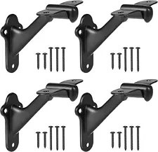 RealPlus Handrail Bracket, 3" Staircase Hand Rail Brackets for Stair Railing