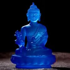 4.7" Buddha Medicine Figure Statue Altar Buddhist Resin Fengshui Decoration