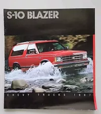 Original 1987 Chevrolet - Chevy S-10 Blazer Truck Sale Brochure CB