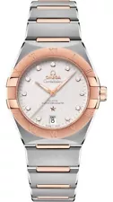 Omega New Constellation Steel Diamond Hour Markers Womens Watch 13120362052001