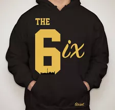 The 6ix Hoodie by 6ixset Black & Gold - Toronto Drake 6ix 416 Raptors OVO OVOXO