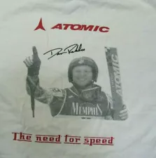 Vintage Atomic Skis I Feel The Need for Speed XL T Shirt Dan Rahles Men