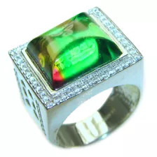 Stunning 26.5 carat Brazilian Tourmaline .925 Sterling Silver Perfectly handcr