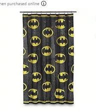 Batman Polyester Fabric Shower Curtain 72in x 72in