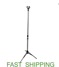 IV Pole Sharps Pitch-It Portable Adjustable Lightweight 2 Hook 3 Legs Therapy