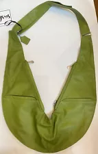 Sash Bag 100% Genuine Leather Crossbody Sling Yosemite Romance Avocado Green