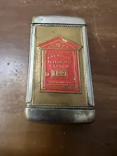 RARE Gamewell Fire Alarm Northern Electric Call Box Match Safe Advertising Piece