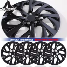 For 2009-2024 Toyota Corolla 16" Set of 4 Wheel Covers Snap On Hubcaps Hub Caps