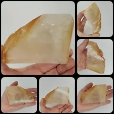 ✨ Golden Calcite Crystal ✨ Elmwood Mine Terminated Calcite Mineral Specimen 340g