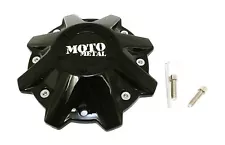 Moto Metal Gloss Black Center Cap 8.5"OD Bolt-On for 5/6/8Lug MO970 MO201