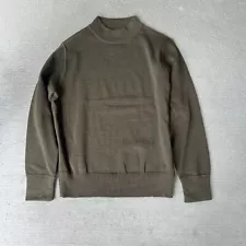 filson mens mock neck long sleeve pullover sweater size M