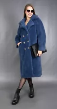 12918 NEW GLAMOROUS REAL SHEEPSKIN COAT LUXURY FUR JACKET PELZ BEAUTIFUL SIZE L