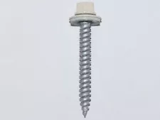 METAL ROOFING SCREWS Bag of 250 Ivory 1.5" Pole Barn Siding Roof Fastener