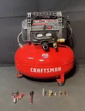 Craftsman CMEC6150K Air Compressor 6 Gallon Red Used Please Read