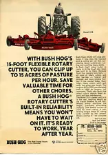 1972 Print Ad of Bush Hog 315 Farm Tractor Mower