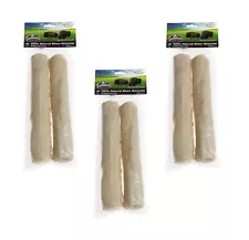 (3 Pack) All-Natural Buffalo Rawhide Rolls, Large, 2 Rolls each