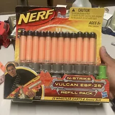 Nerf N-Strike Vulcan EBF-25 Refill Pack Whistler Darts Ammo And Belt