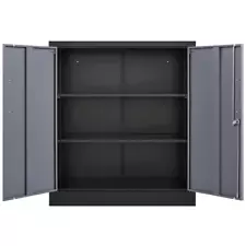 Metal Garage Storage Cabinet,File Cabinet with 2 Adjustable Shelves for Office