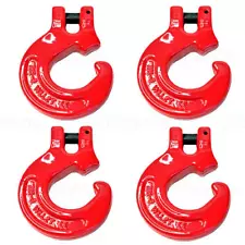 GRIPON (Pack of 4) 5/16" G80 Logging Chain Choker Hook - 4400 Lbs WLL