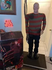 Halloween prop Gemmy Freddy Krueger Animatronic Animated Life Size. READ. AS IS