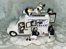 Good Humor Ice Cream Truck W/ Penguins Animated Music Box - Franklin Mint