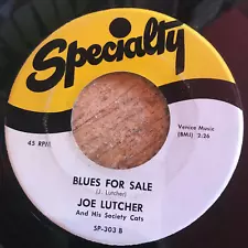 HEAR - JUMP BLUES 2 SIDER RE - JOE LUTCHER - BLUES FOR SALE / ROCKIN' BOOGIE