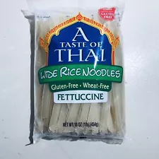 Taste Of Thai Wide Rice Noodles Fettuccine, 16 Ounce, Gluten Free, Wheat Free