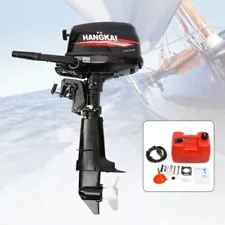 HANGKAI 2/4-Stroke 3.5/3.6/4/6/6.5/7 HP Boat Engine Outboard Motor Water Cooling