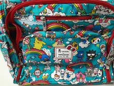 NEW JUJUBE TOKIDOKI HELLO KITTY SANRIO BFF BABY/NAPPY/TRAVEL BAG -RAINBOW DREAMS