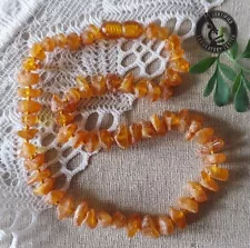 Raw Certified Baltic Amber Necklace ~ Includes Certificate ~ Lady Veteran Owned!