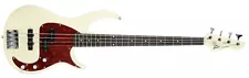 Peavey Milestone Ivory 34 Inch Scale Bass Guitar With Chrome Hardware 3018090