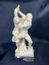 Hercules and Diomedes Statue on Marble Base 6.75 inches Greek/Roman Mythology