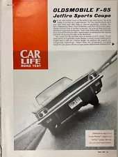 OldsRT33 Vintage Article Road Test 1962 Oldsmobile F-85 Jetfire Sport Coupe 5pg