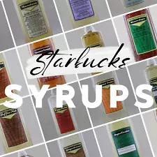 Starbucks Flavored Syrups Perfect for Coffee, Lattes, & Beverages