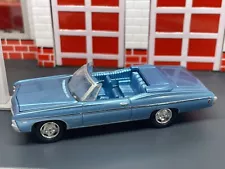 1968 68 Chevy Impala Convertible Grotto Blue Opening Hood 1/64 Limited Edition