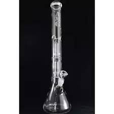 AMG Glass Massive 22 inch Double Perc Glass Bong Water Pipe