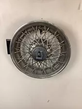 (QTY 1) Wire Hub Cap Spoke Vintage Wheel Cover HOTROD FOR MANCAVE CLASSIC