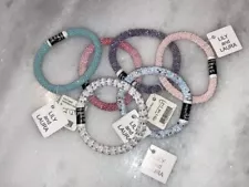 Lily and Laura Bracelets Lot of 6 Pink, Aqua, Purple, Silver New With Tags