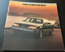 1986 Ford Taurus - Vintage Original 40-Page Car Dealer Sales Brochure - CLEAN