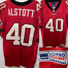 Tampa Bay Buccaneers Mike Alstott Jersey SEWN Authentic Adidas NFL Pro line 48