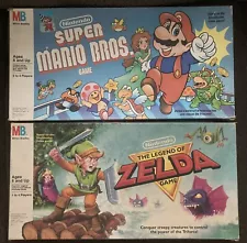 1988 Legend of Zelda Board Game - Milton Bradley / Nintendo + Super Mario Bros