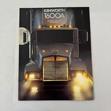 Kenworth T600A Truck Sales Brochure Catalog T 600 A T600