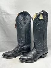 Custom Made Women's 10 Authentic American Alligator Tall Zip Back Western Boots