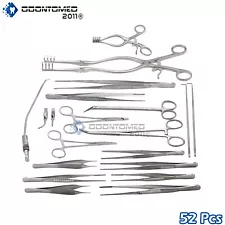 52 Pieces Vascular Surgery Surgical Instruments Set, DS-1281