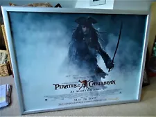 Pirates of the Caribbean At Worlds End Original UK Quad Movie Poster Johnny DEPP