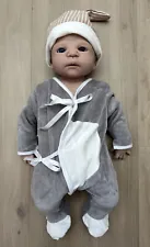 New ListingVollence Full Silicone Reborn Baby Doll BOY Lifelike Silicone Eyes Open Weighted