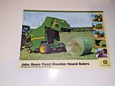 john deere fixed chamber round balers 568 578 sale brochure 12 pages yy0614354e